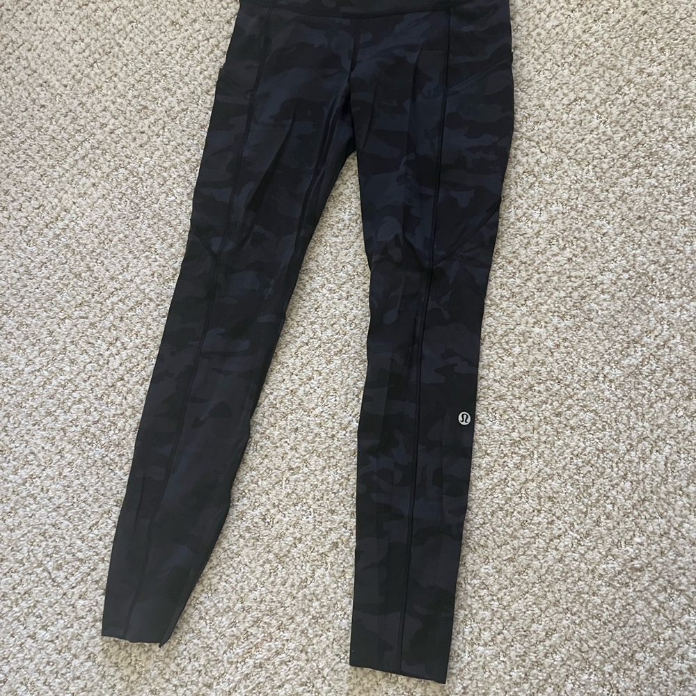 lululemon athletica Black Camo Leggings
